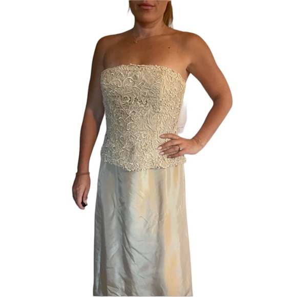 Jovani Strapless Dress Gold - Picture 4 of 5